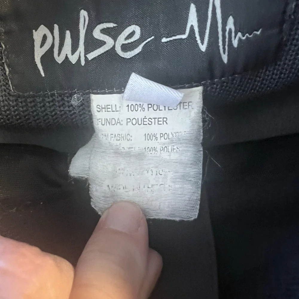 Pulse Men's Full Zip Jacket Gray Size Medium Warm Snow‎ Winter Gorpcore Ski